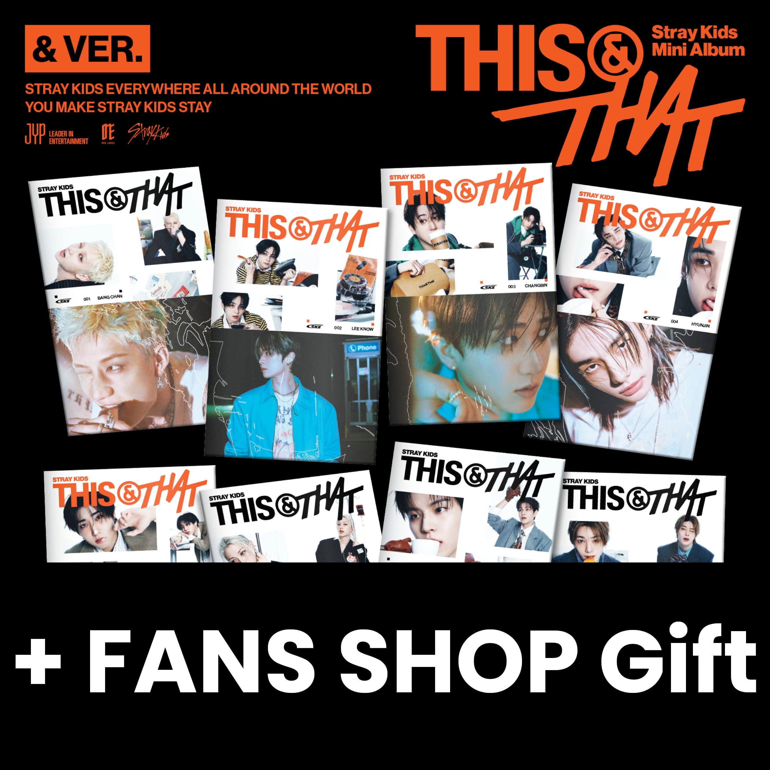 STRAY KIDS - THIS & THAT (& VER.) + FANS SHOP Gift Nolae