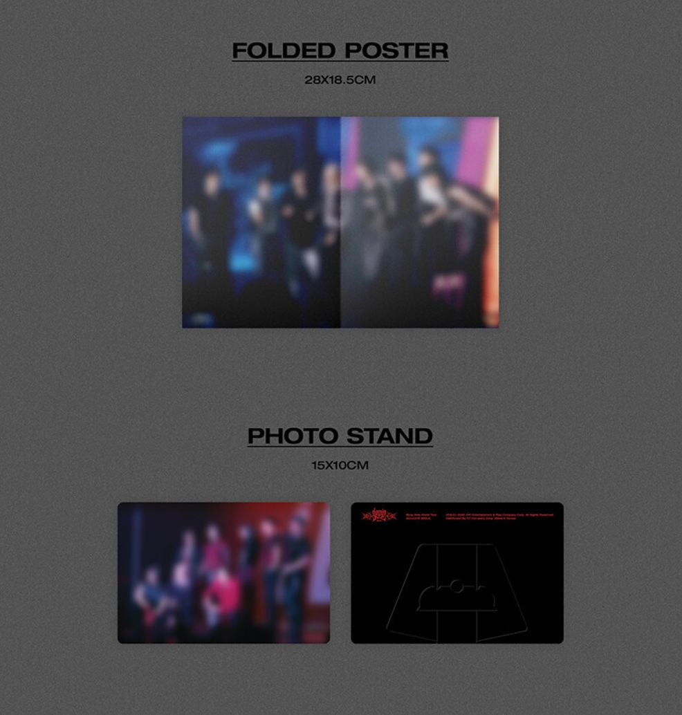 STRAY KIDS - WORLD TOUR 'DOMINATE SEOUL' (DVD & BLU-RAY) + FANS SHOP Postcard Set Nolae