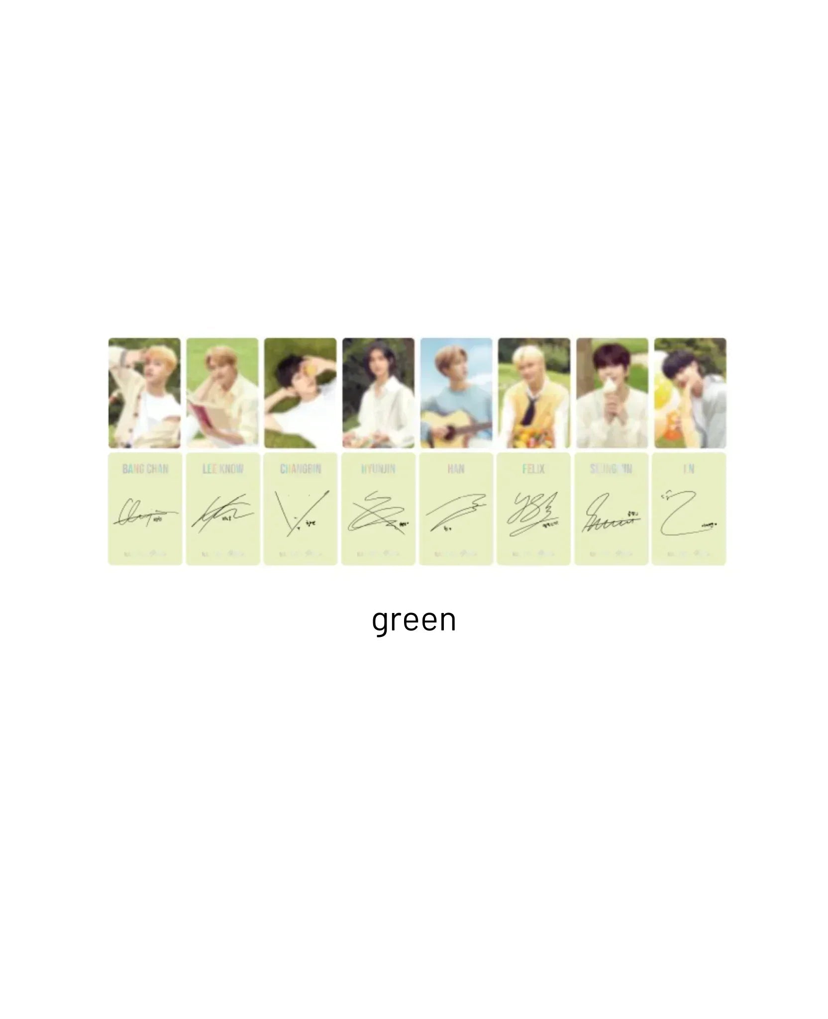 STRAY KIDS X NACIFIC - PHOTOCARD (GREEN) Nolae