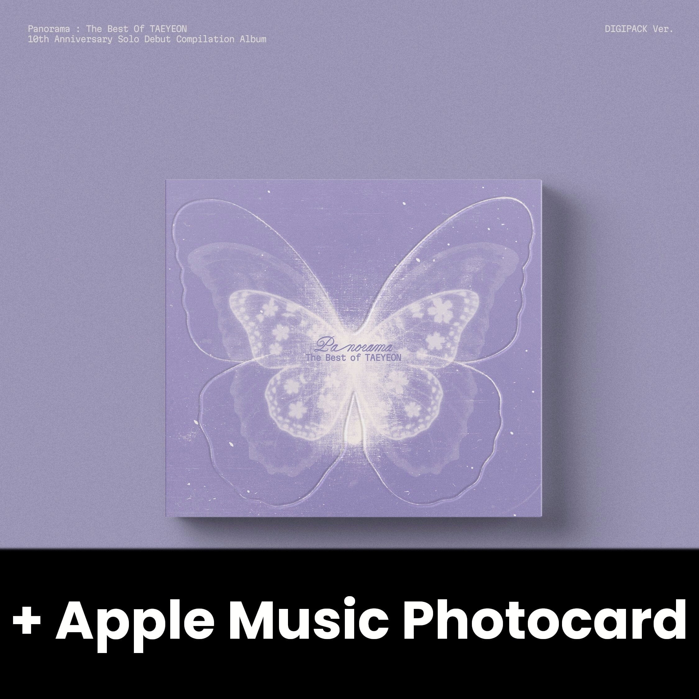 TAEYEON (SNSD) - PANORAMA : THE BEST OF TAEYEON (DIGIPACK VER.) + Apple Music Photocard Nolae