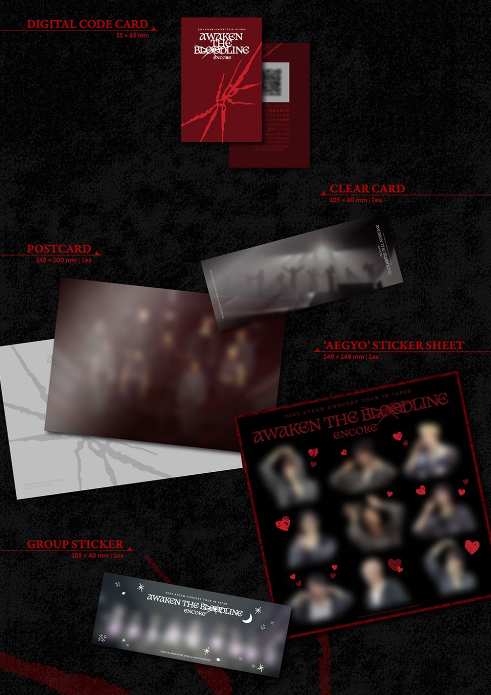 &TEAM - 2025 CONCERT TOUR ENCORE IN JAPAN 'AWAKEN THE BLOODLINE' + Postcard Nolae