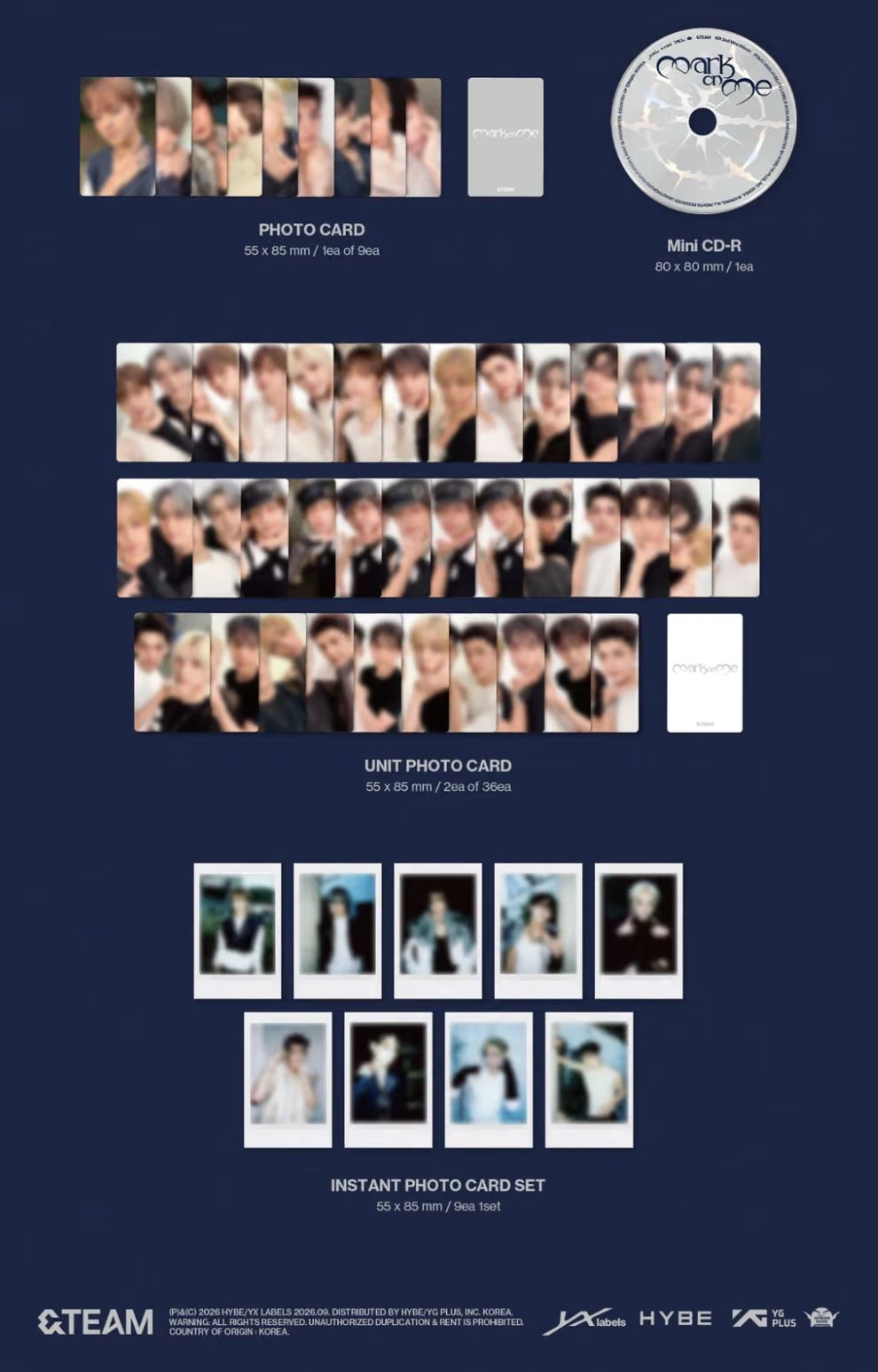 &TEAM - MARK ON ME (2ND KOREAN MINI ALBUM) (MINI CD VER.) Nolae