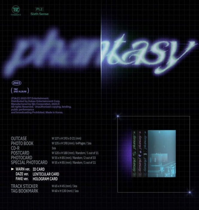 THE BOYZ - [PHANTASY] Pt.2 SIXTH SENSE (2ND ALBUM) Nolae