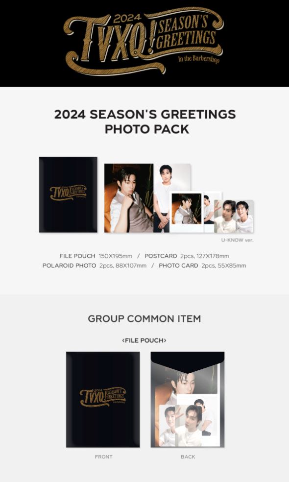 TVXQ! - PHOTO PACK (2024 SEASON'S GREETINGS OFFICIAL MD) Nolae