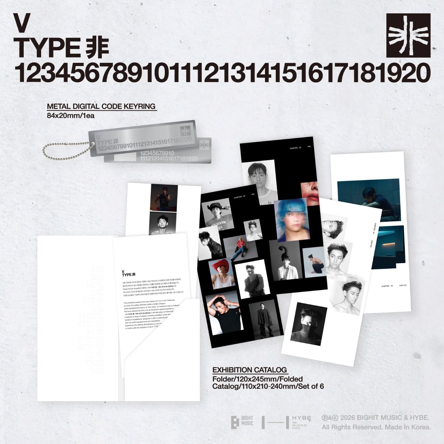 V (BTS) - ART BROCHURE & DIGITAL CODE SET (V TYPE 非 : ON-SITE IN SEOUL OFFICIAL MD) Nolae