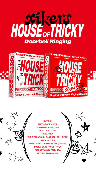 XIKERS - HOUSE OF TRICKY DOORBELL RINGING (1ST MINI ALBUM) SIGNED Nolae