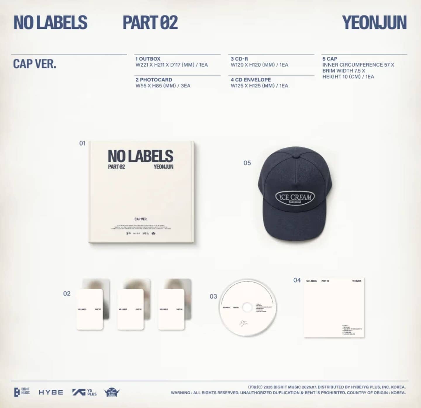 YEONJUN (TXT) - NO LABELS: PART 02 (CAP VER.) Nolae