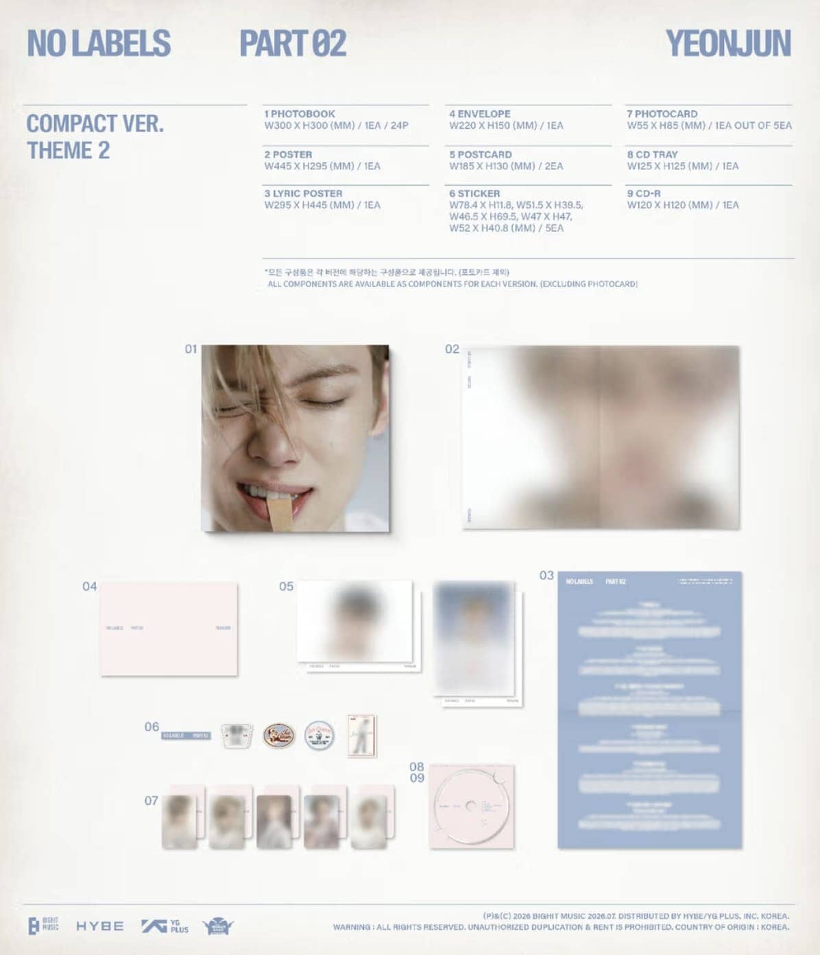YEONJUN (TXT) - NO LABELS: PART 02 (COMPACT VER.) Nolae