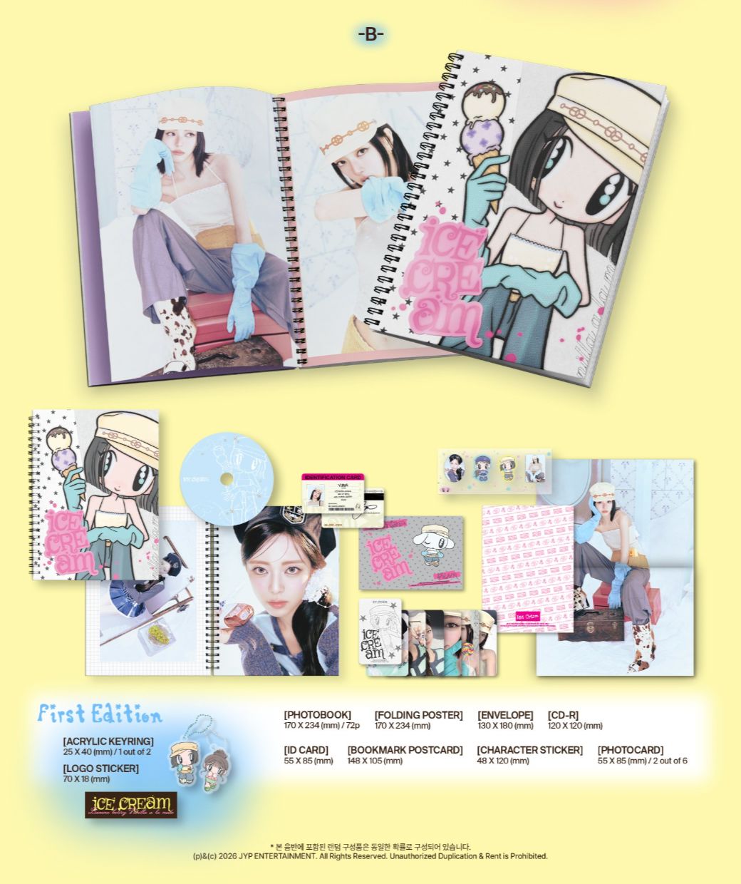 YUNA (ITZY) - ICE CREAM (PHOTOBOOK VER.) Nolae