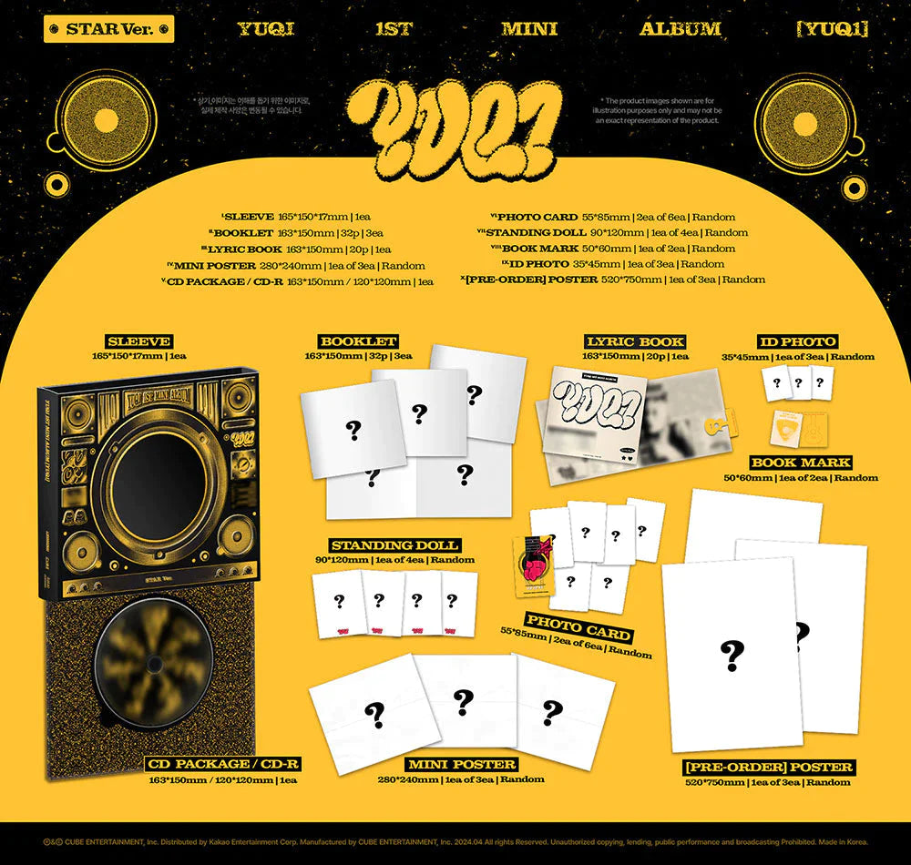 YUQI (G)I-DLE - YUQ1 (1ST MINI ALBUM) + Pre-Order Benefit Nolae