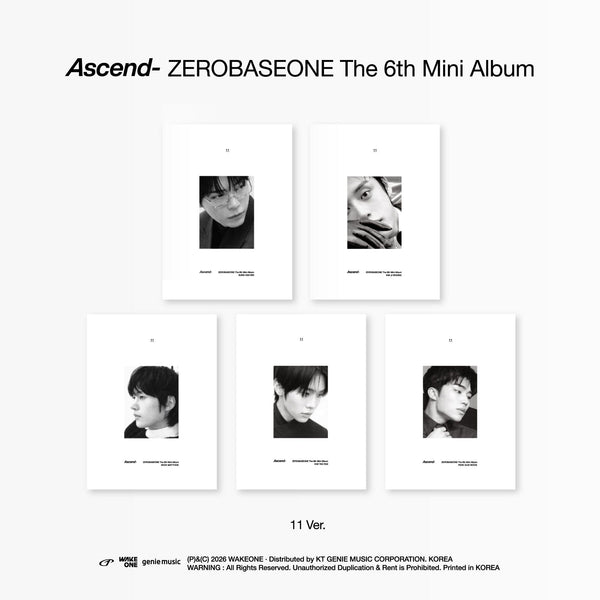 ゼベワン ZB1 Ascend 11ver. アルバム 新品未開封　CD 50枚 ZB1 - ASCEND- (11 VER.)