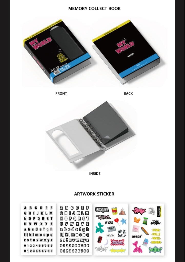 AESPA - MEMORY COLLECT BOOK (MY WORLD) Nolae Kpop