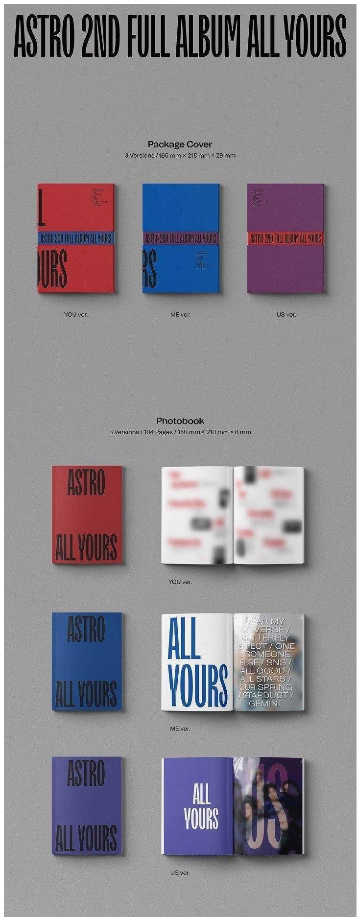 開封済み All Yours: ASTRO Vol.2 メンバーサイン付き ASTRO - Vol. 2 [All Yours]