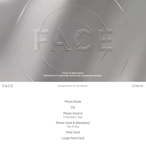 BTS JIMIN - FACE (1ST SOLO ALBUM) Standard Ver. Nolae Kpop