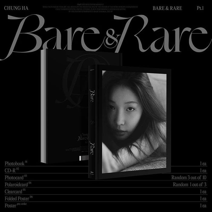 CHUNG HA - BARE&RARE PT.1 (2ND STUDIO ALBUM) Nolae Kpop