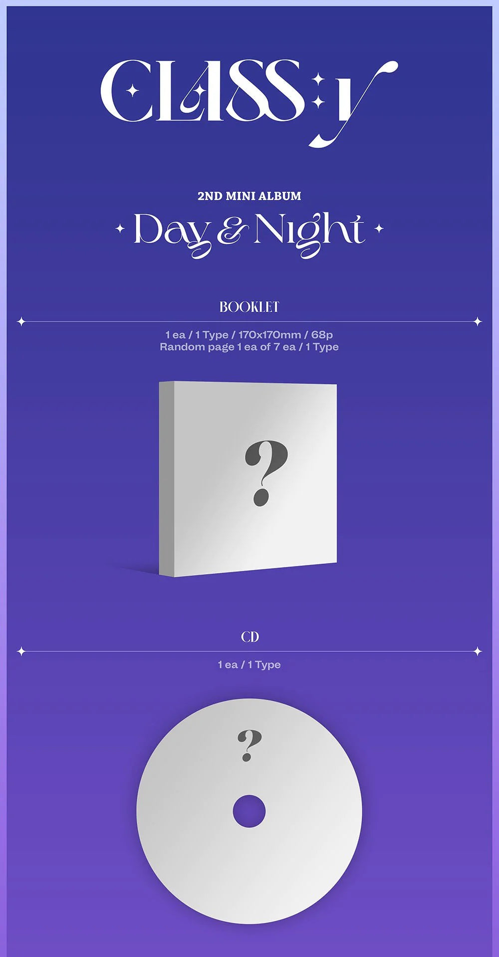 CLASS:Y - DAY & NIGHT (2ND MINI ALBUM) Nolae Kpop