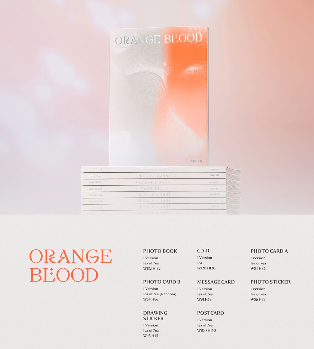 ENHYPEN - ORANGE BLOOD (5TH MINI ALBUM) ENGENE VER. Nolae Kpop