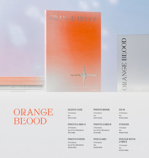 ENHYPEN - ORANGE BLOOD (5TH MINI ALBUM) STANDARD VER. + BDM Photocard Nolae Kpop