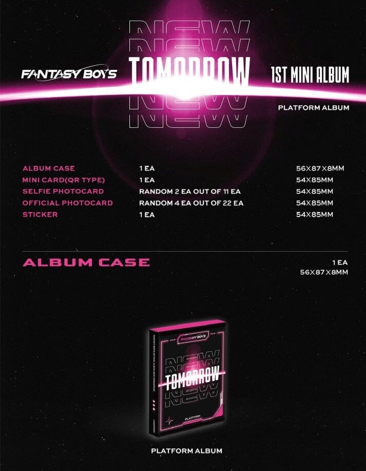 FANTASY BOYS - NEW TOMORROW (1ST MINI ALBUM) PLATFORM VER. Nolae Kpop