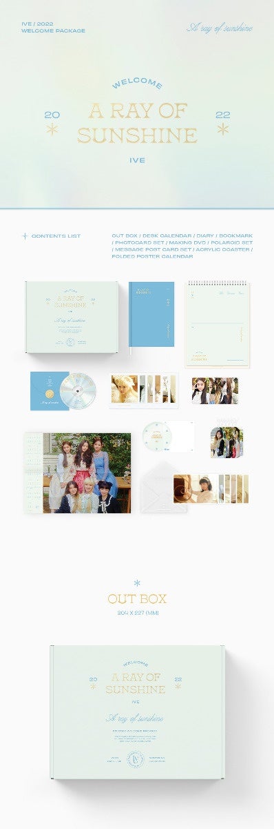 IVE - 2022 WELCOME PACKAGE "A RAY OF SUNSHINE" Nolae Kpop