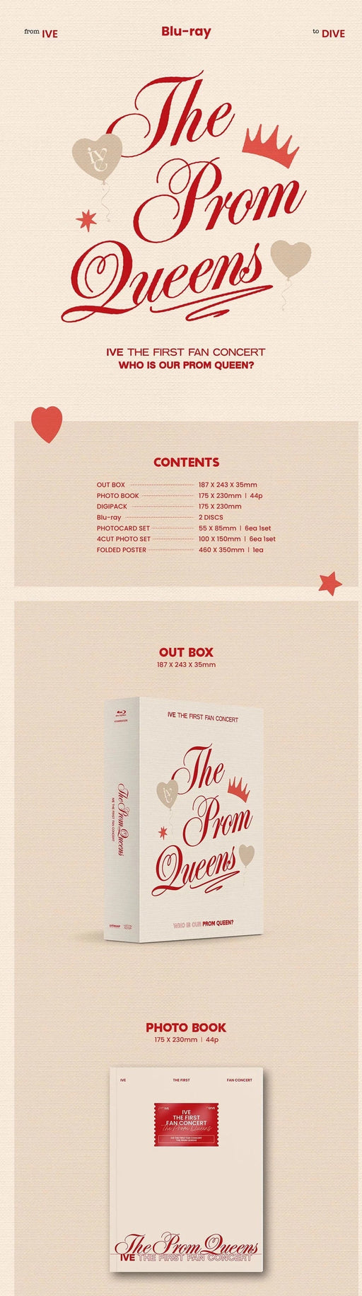 IVE - THE FIRST FAN CONCERT [The Prom Queens] Blu-ray Nolae Kpop