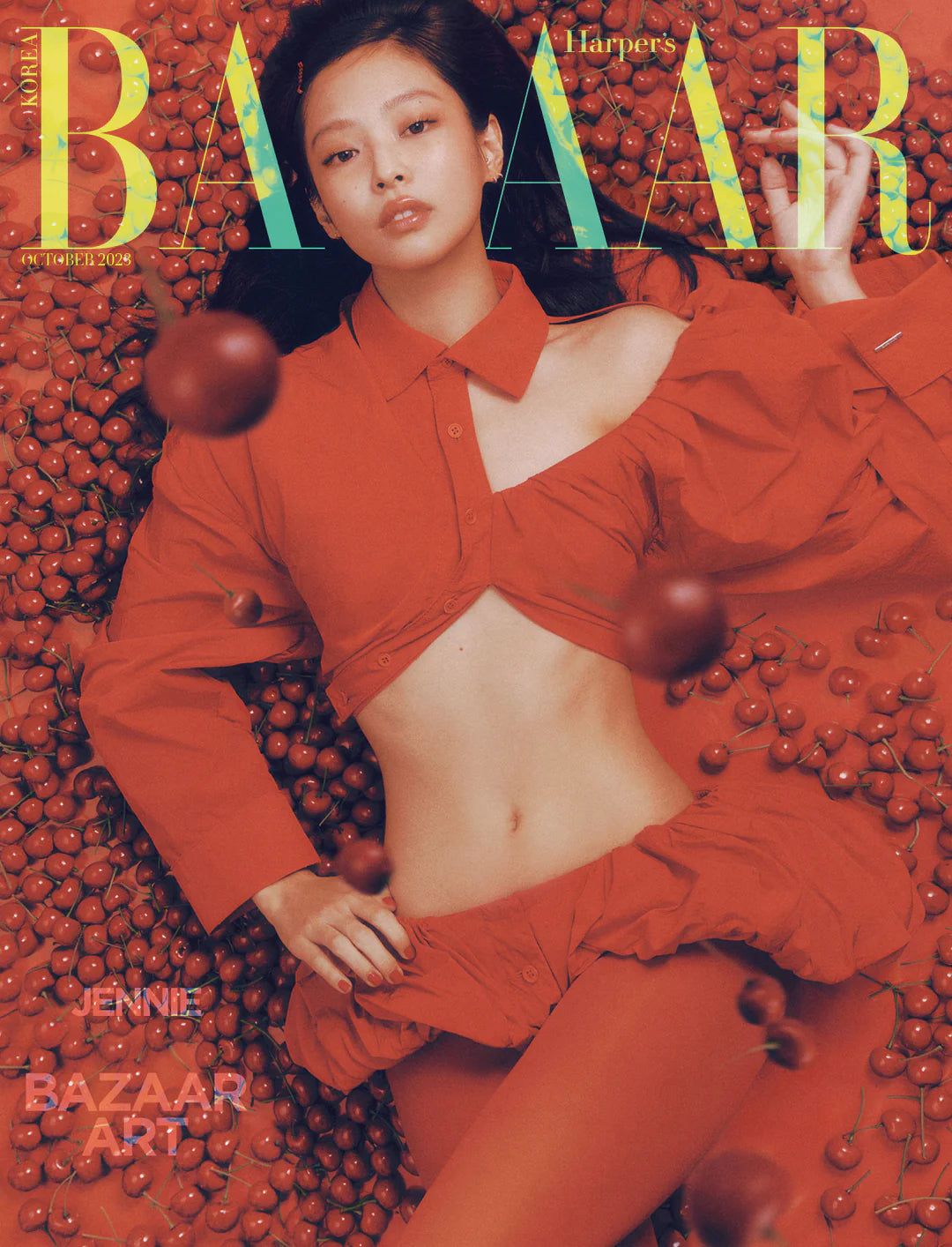 Jennie (Blackpink) - BAZAAR KOREA MAGAZINE 2023.10 (NCT Jeno) Nolae Kpop