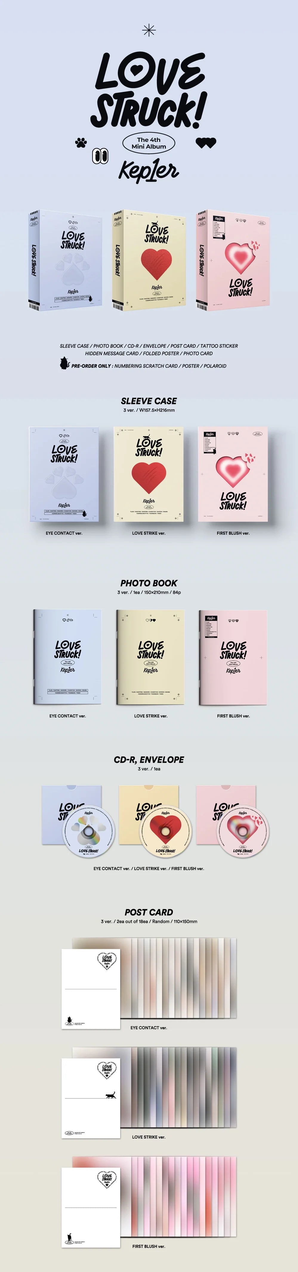 KEP1ER - LOVESTRUCK! (4TH MINI ALBUM) Nolae Kpop