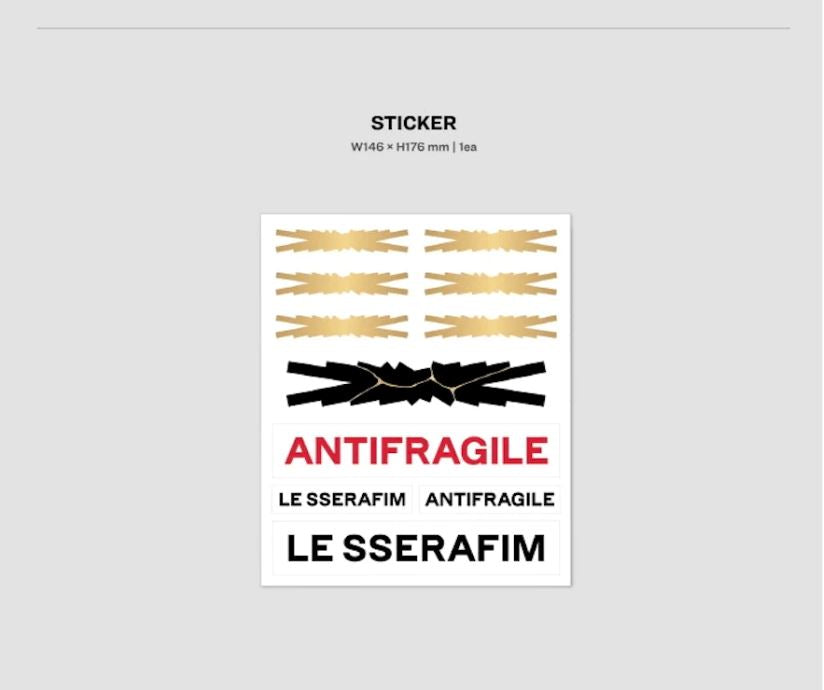 LE SSERAFIM - ANTIFRAGILE (2ND MINI ALBUM) Nolae Kpop