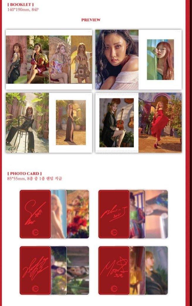 MAMAMOO Red Moon CD ファサ　トレカ　ママムー　フォトカード MAMAMOO - 7th Mini Album [RED MOON] - Nolae.eu