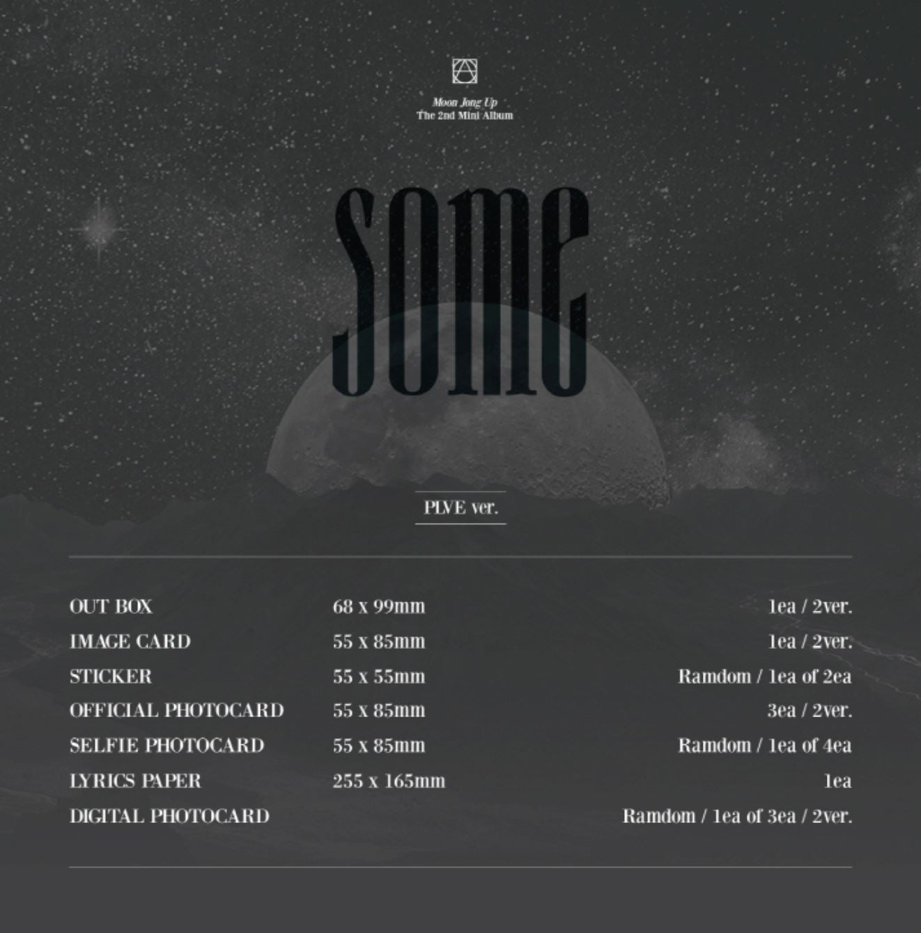 MOON JONG UP - SOME (2ND MINI ALBUM) PLVE VER. Nolae Kpop