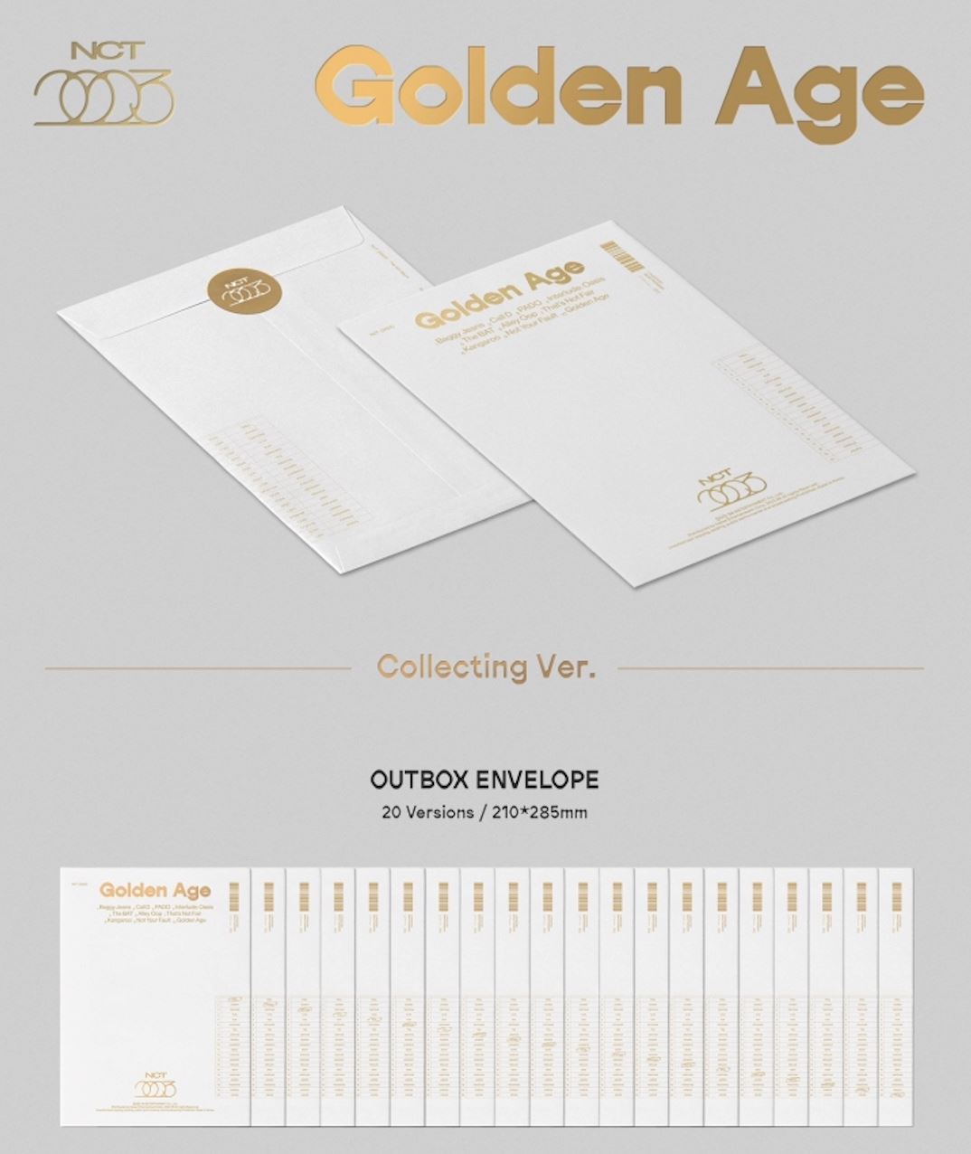 NCT - GOLDEN AGE (4TH FULL ALBUM) COLLECTING VER. + Extra Photocard Nolae Kpop