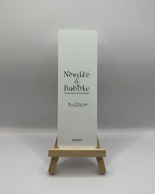 NU'EST - The Best Album [Needle & Bubble] - Synnara Bookmark Nolae Kpop