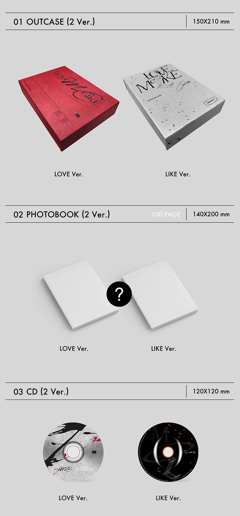 OMEGA X - 2ND MINI ALBUM LOVE ME LIKE Nolae Kpop