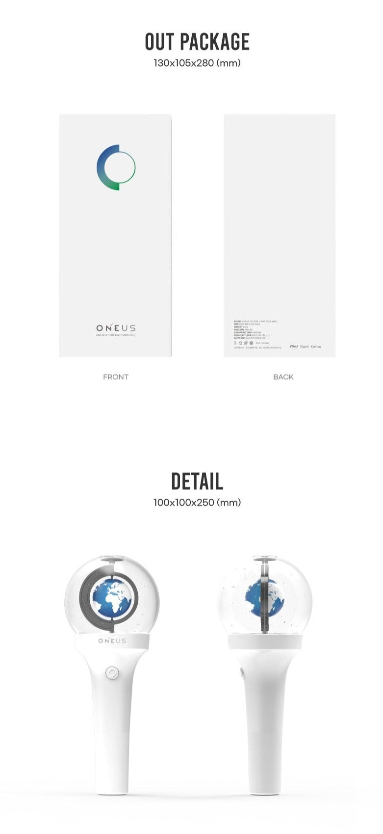 oneus ペンライト ver2 Amazon.co.jp: ONEUS - OFFICIAL LIGHT STICK VER.2 公式 グッズ