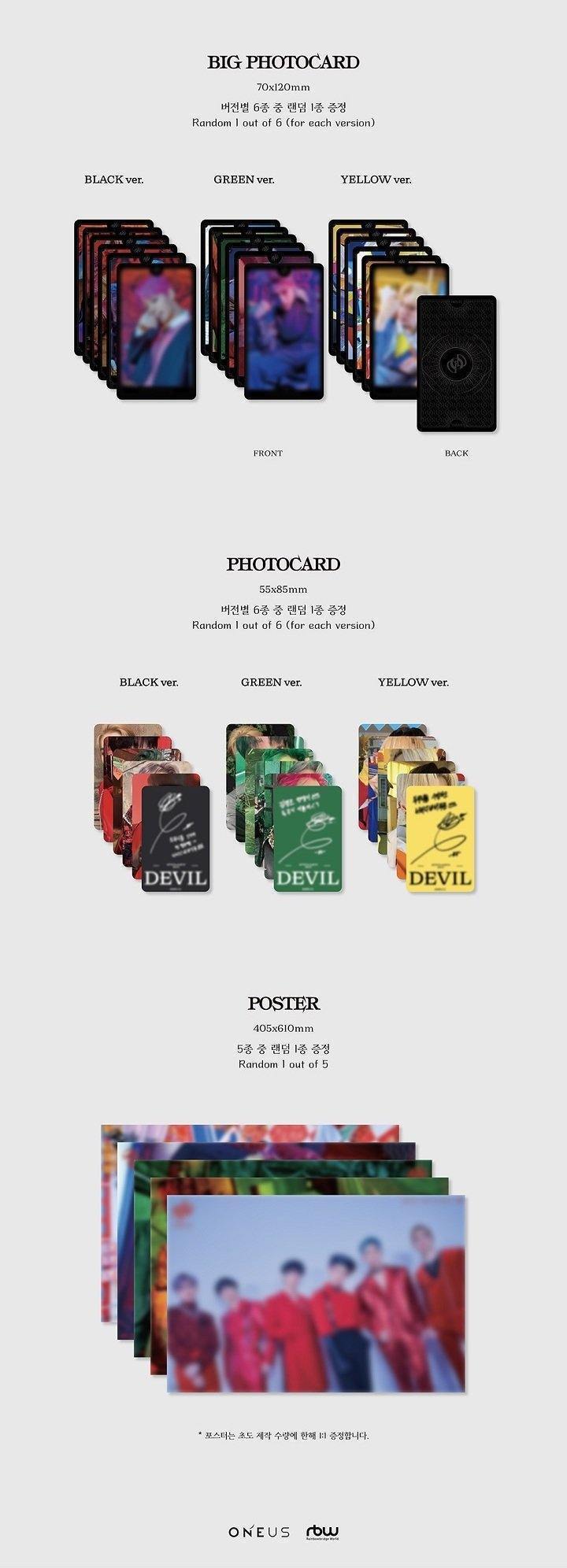 ONEUS - Vol.1 [DEVIL] (Yellow/Green/Black Ver.)