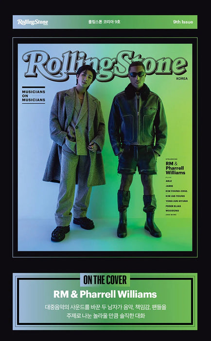 RM & PHARRELL WILLIAMS - COVER ROLLING STONE KOREA ISSUE 09 Nolae Kpop