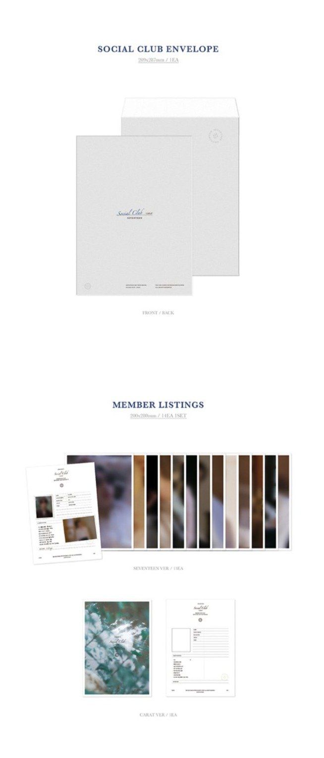 Seventeen-Photobook 'Social Club :Carat' + Weverse Gift Nolae Kpop