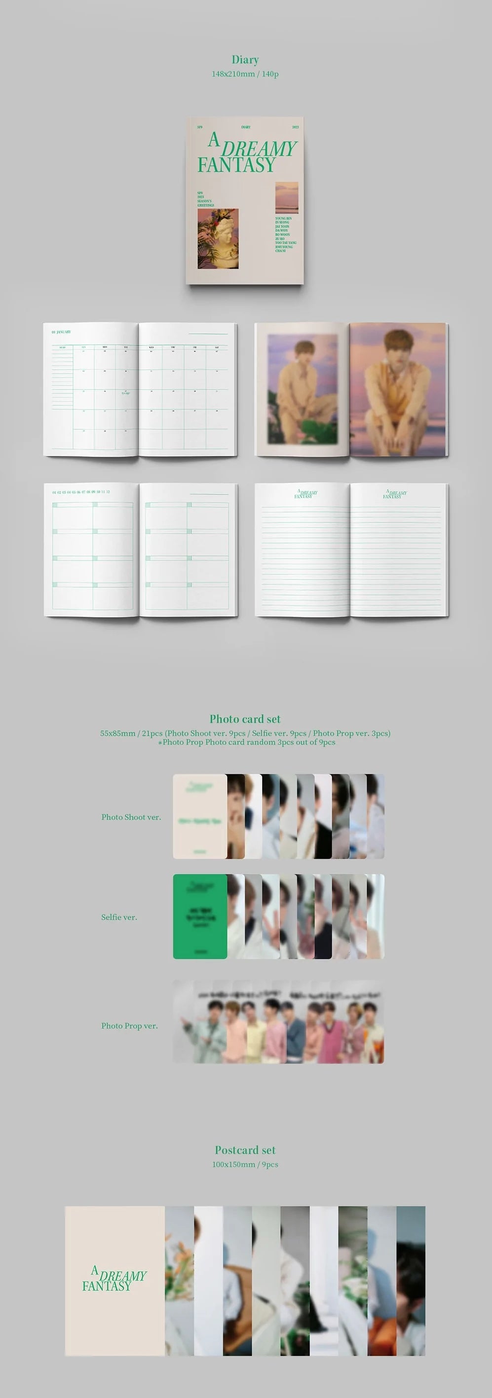 SF9 - 2023 SEASON'S GREETINGS "A DREAMY FANTASY" Nolae Kpop