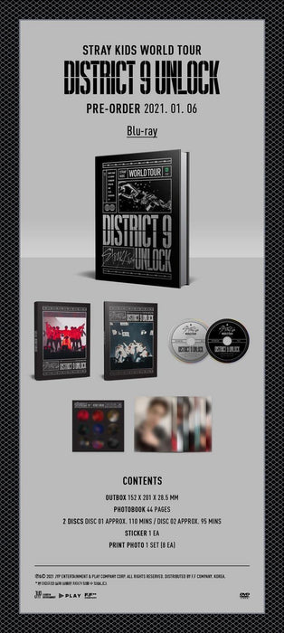 Stray Kids - Stray Kids World Tour Blu Ray [District 9 : Unlock] in SEOUL