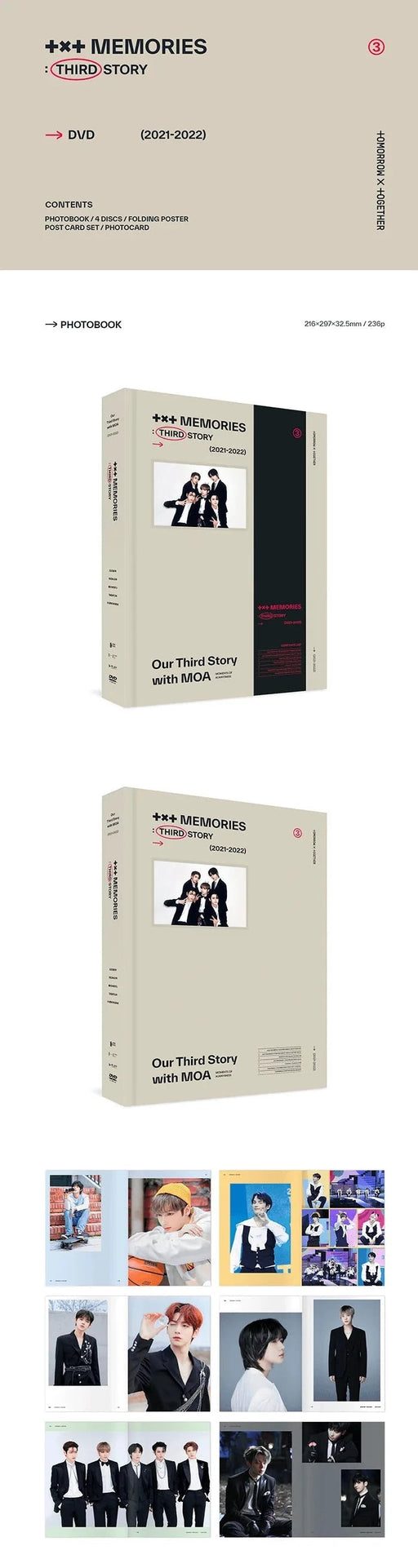 TXT - MEMORIES THIRD STORY DVD (WEVERSE GIFT VER.) Nolae Kpop