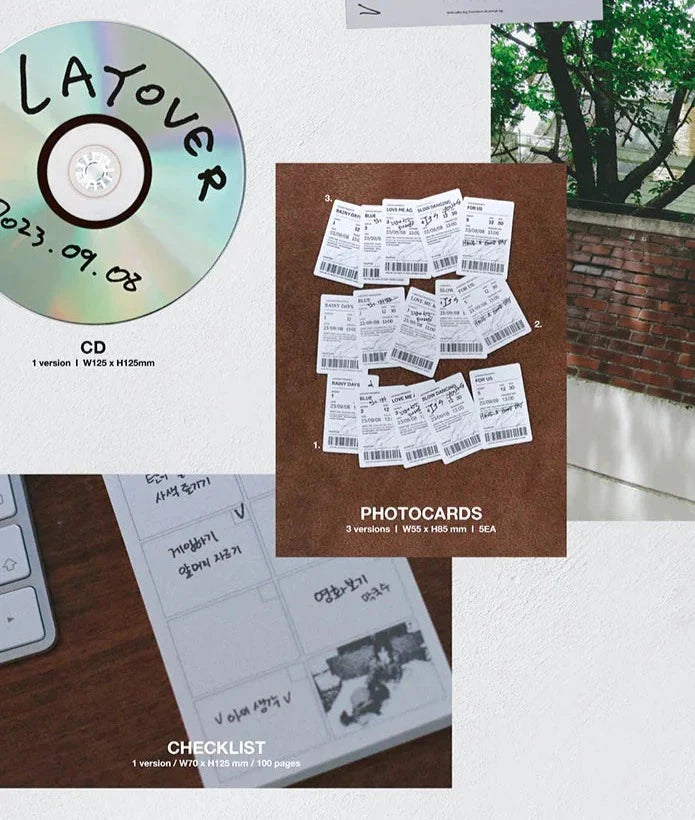 V (BTS) - LAYOVER (1ST SOLO ALBUM) LUCKY DRAW Nolae Kpop