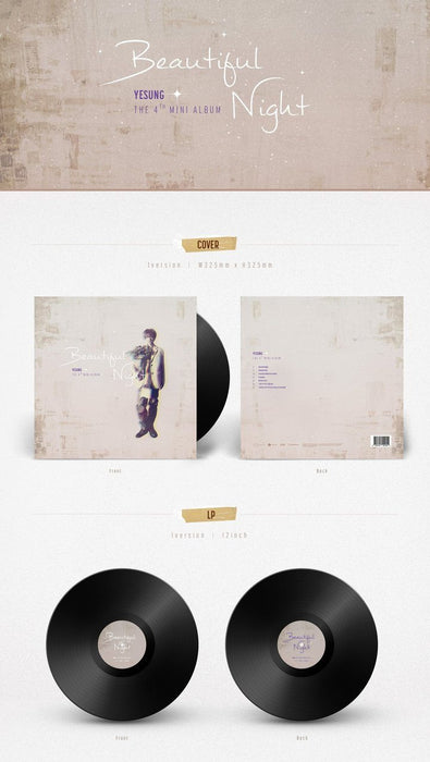 YESUNG - 4th Mini Album LP [Beautiful Night] limited - Pre-Order