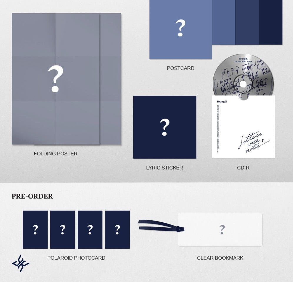 Young K (DAY6) - Letters with notes (Digipack Ver.) Nolae Kpop